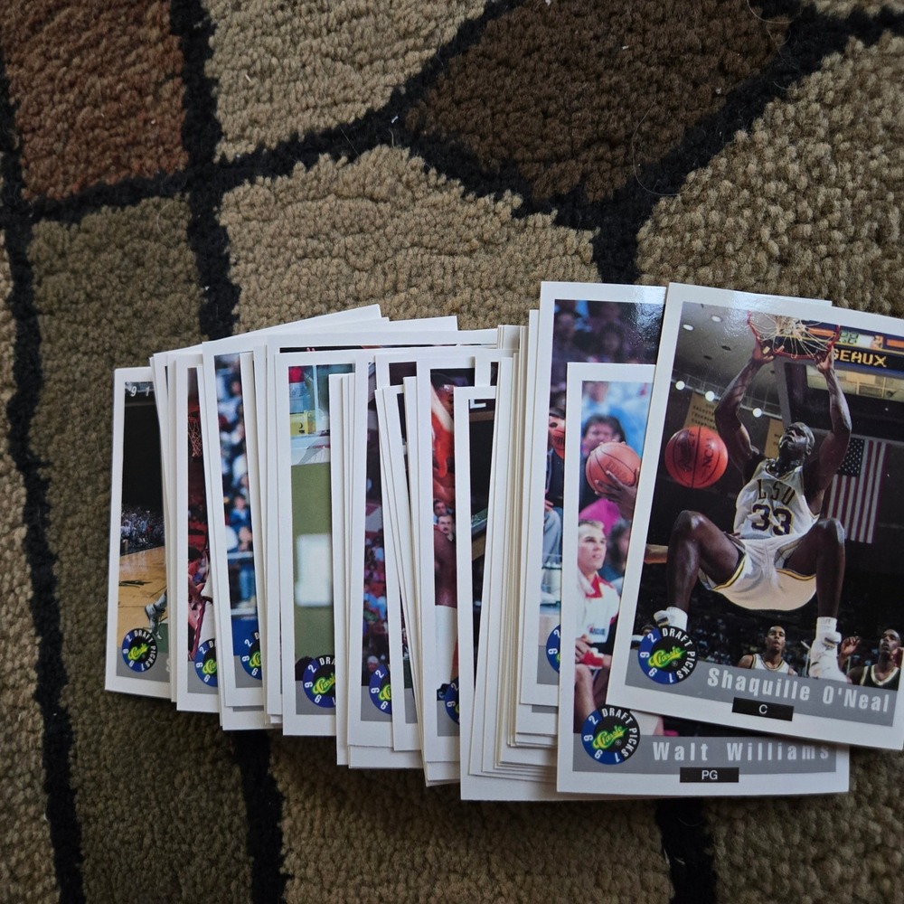 1992 Classic Draft Picks Basketball Card Set Shaquille O'Neal Rookie Shaq 1-100
